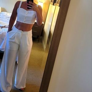 Wide Leg Pants and Cami Top Set In Size 4